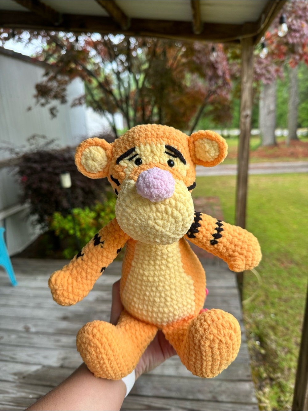Handmade Crochet Tigger Bear